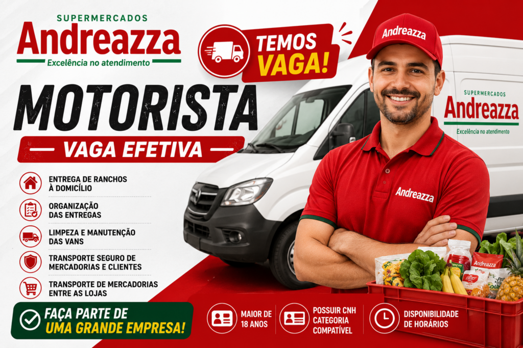 Supermercados Andreazza RS – Motorista